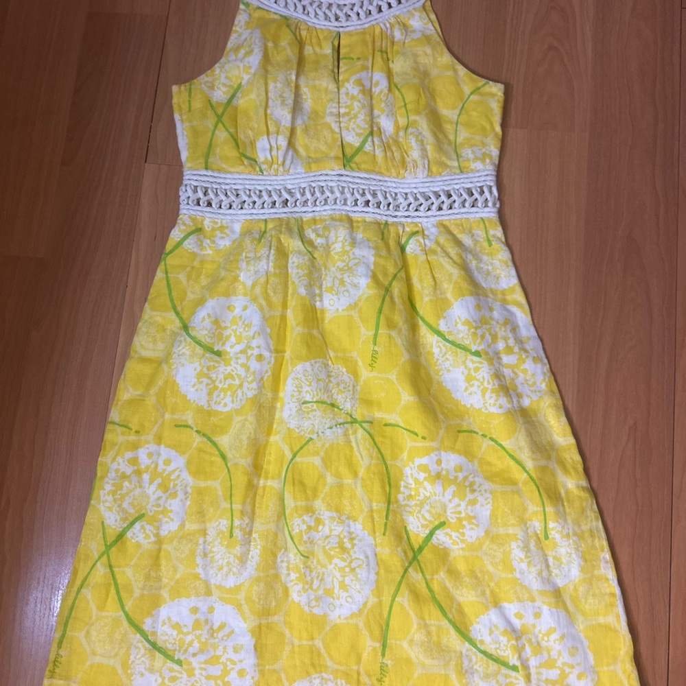 Lilly Pulitzer Yellow Floral Womens